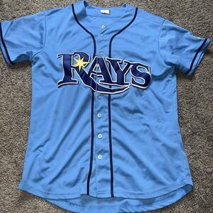 Majestic Tampa Bay Rays Kiermaier #39 Cool Base M Light Blue MLB Jersey